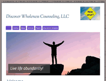Tablet Screenshot of discoverwholenesscounseling.com